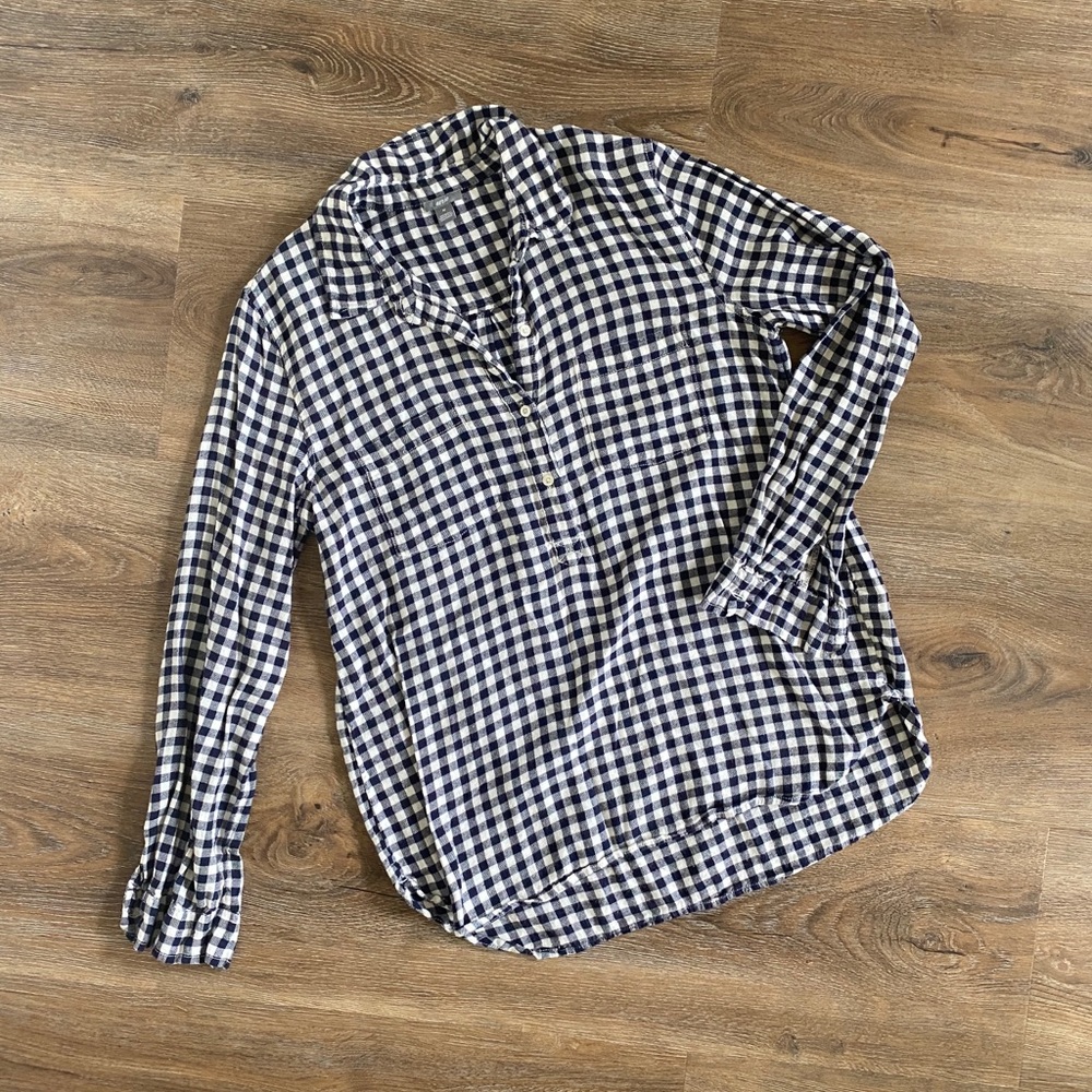 Aerie Flannel Check Button Up